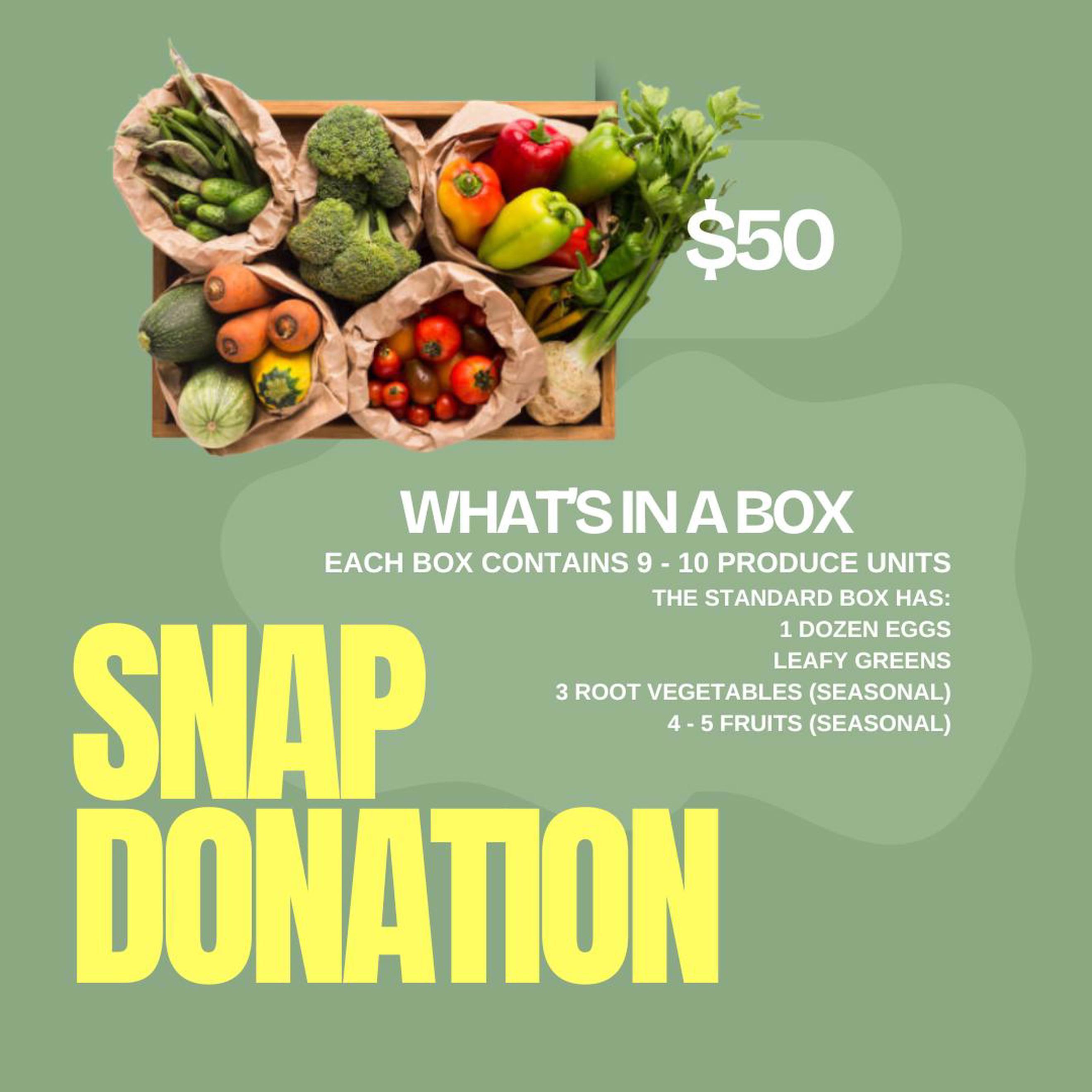 FRUIT CLUB DONATION - SNAP AFFECTED